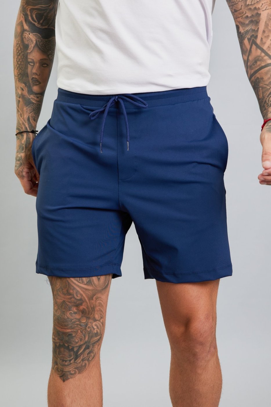 Imagem principal Bermuda Masculina Slim Comfort em Poliamida Dialogo Jeans azul/azul marinho Dialogo Jeans azul/azul marinho