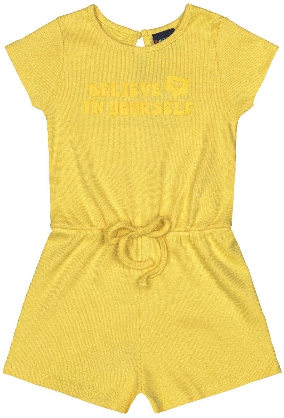 Imagem principal Infantil - Macaquinho em Malha Canelada para Menina Guloseima amarelo GULOSEIMA amarelo