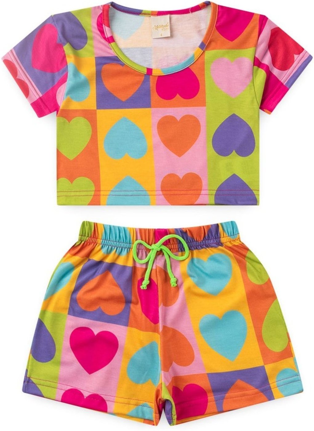 Imagem principal Infantil - Conjunto Verão Menina Corações Molekada rosa Molekada rosa