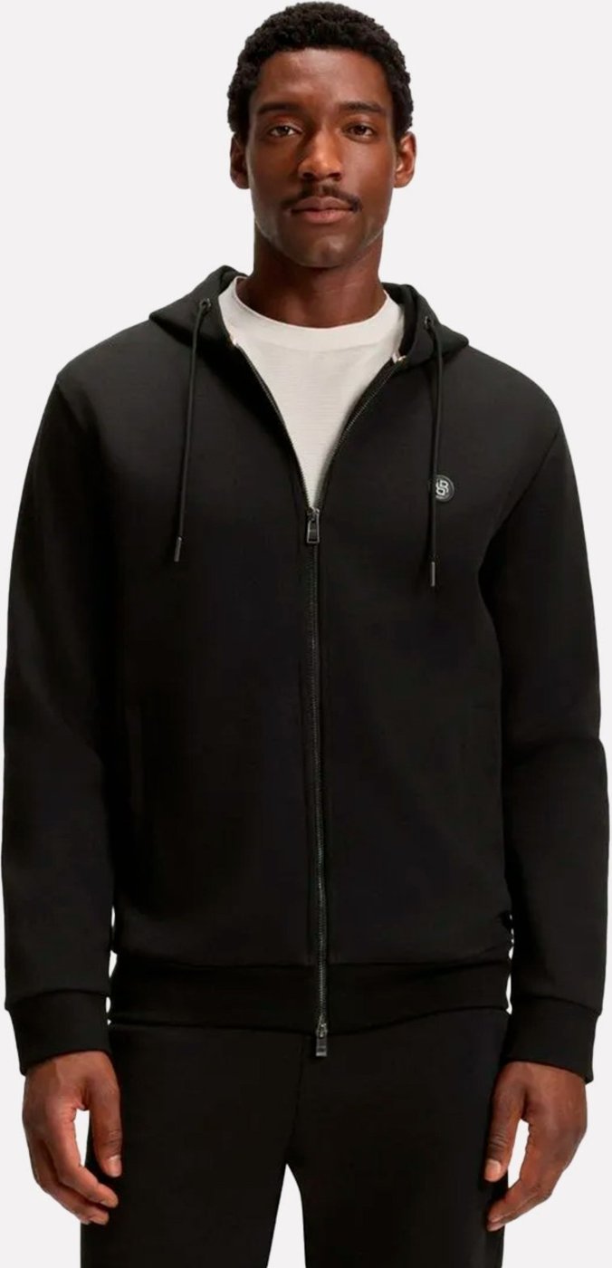 Imagem principal Jaqueta Hugo Boss Masculina Moletom Regular C-Spence 01 Preta preto Hugo Boss preto