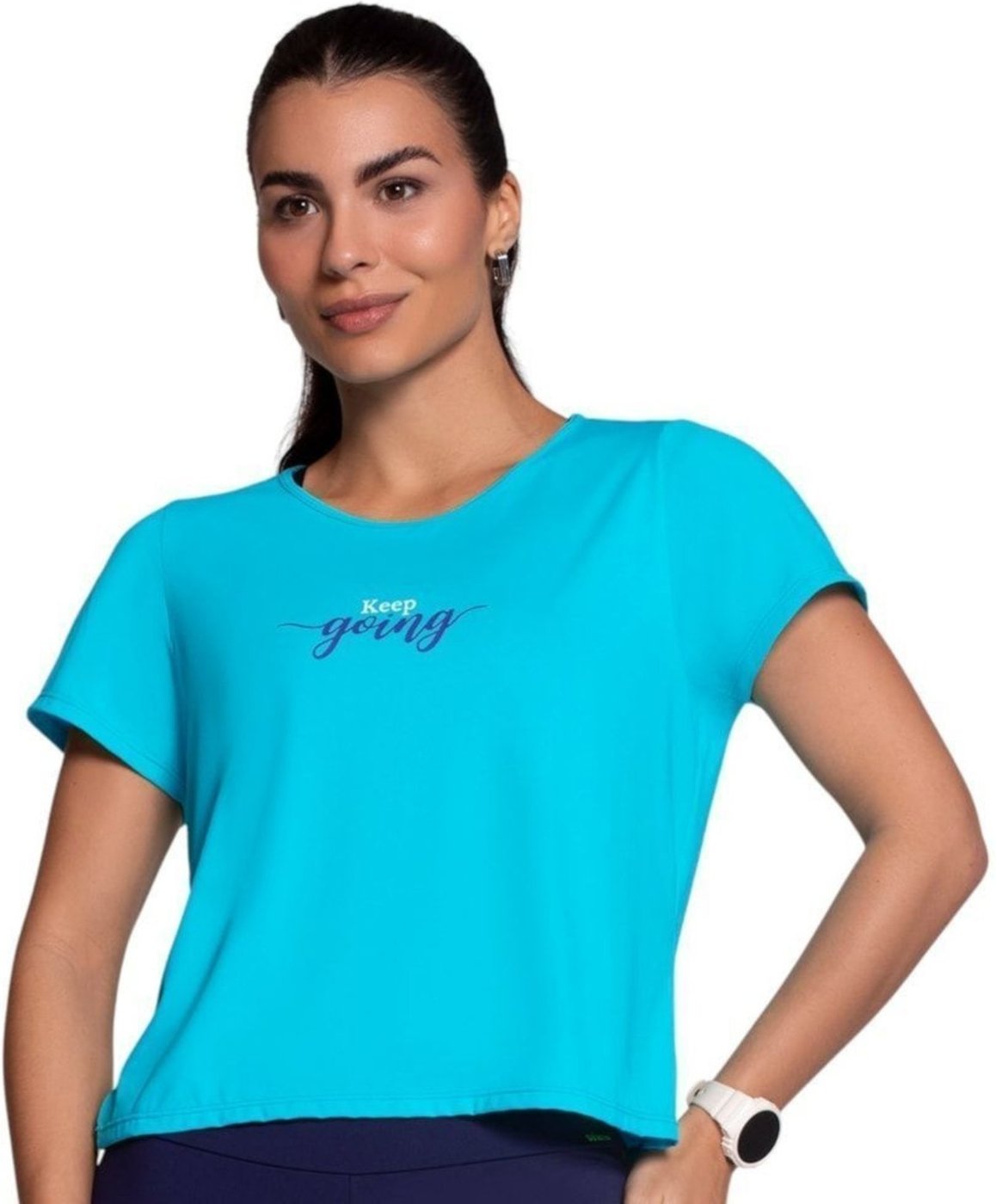 Imagem principal Camiseta Selene Proteção UV Feminina azul SELENE azul