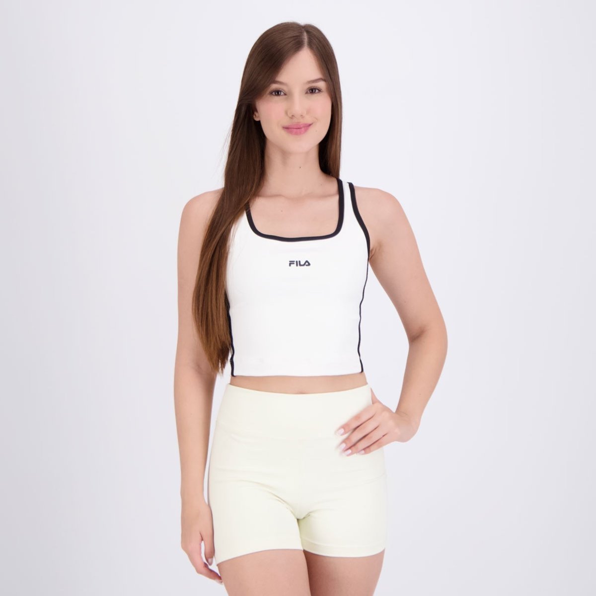 Imagem principal Top Fila Slim Line Tennis Sports Club Feminino branco Fila branco