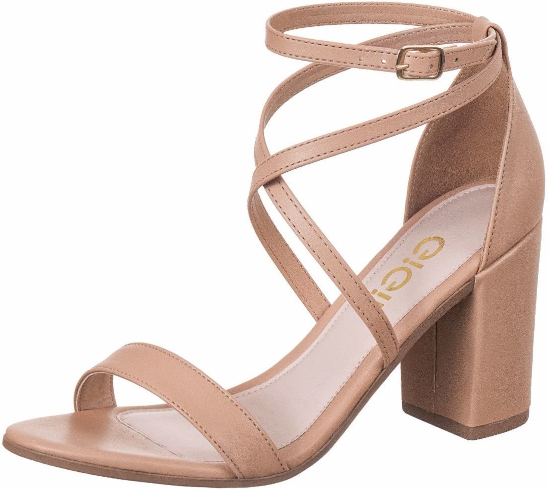 Sandália GiGiL Salto Alto Casual Clássica Social