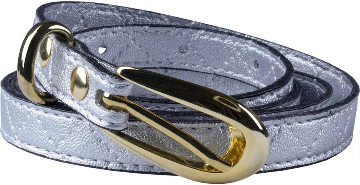 Cinto Feminino Matelassê Artlux FM7708 Cinza Claro