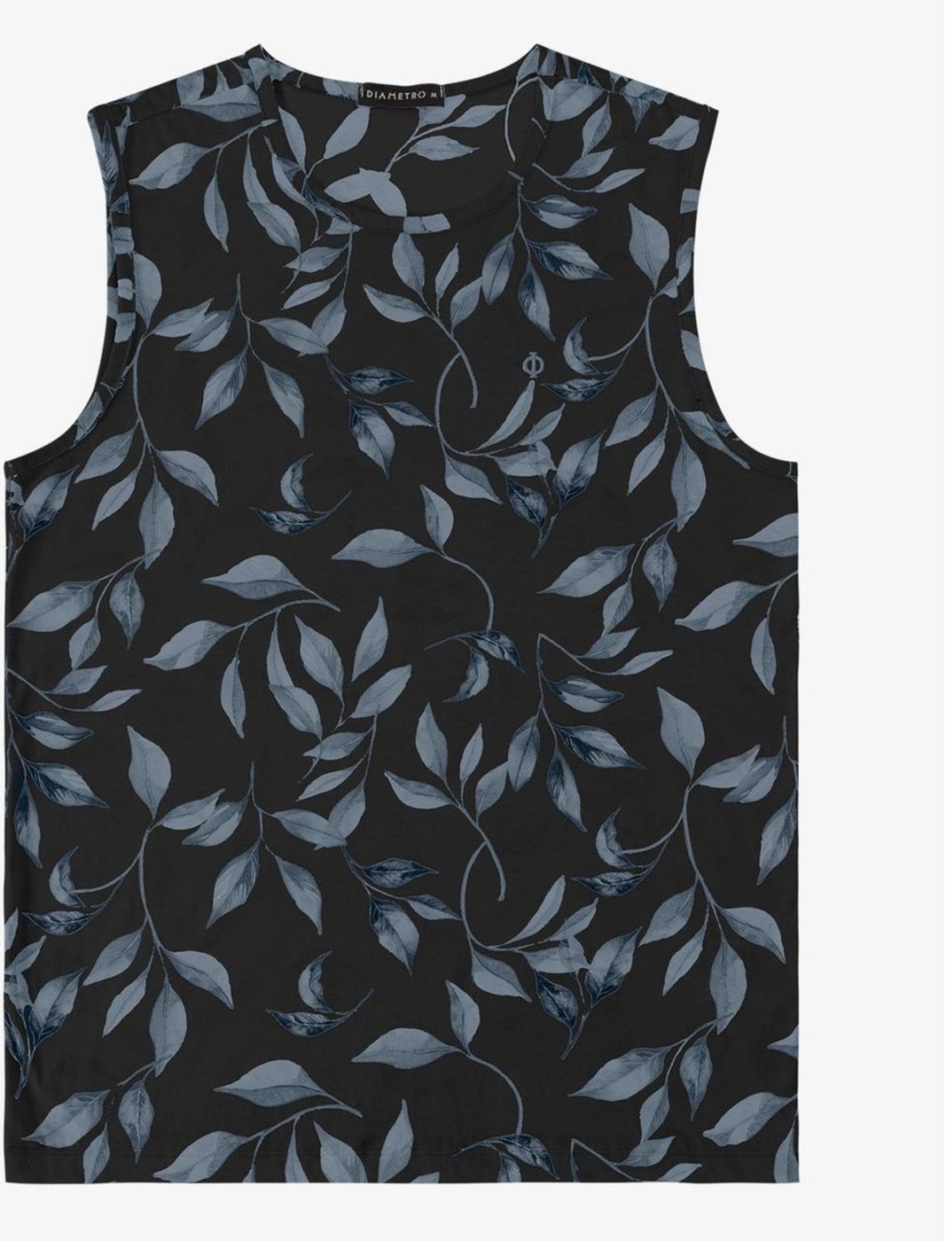 Imagem principal Regata em Meia Malha Masculina Diametro preto Diametro preto