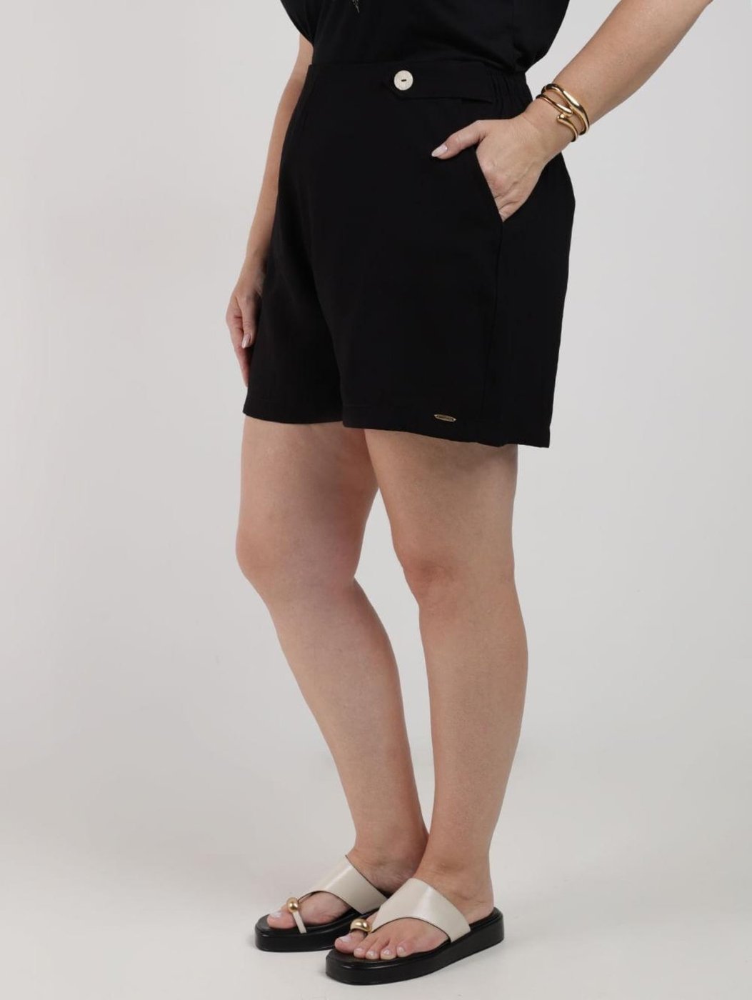 Short Alfaiataria Plus Size Feminino