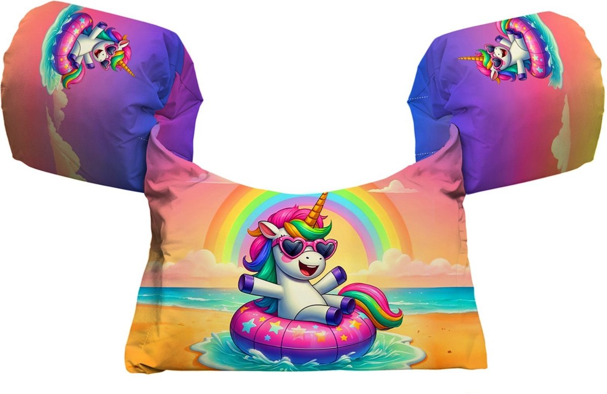 Colete Salva-Vidas Boia s Piscina Praia Estampa Unicórnio