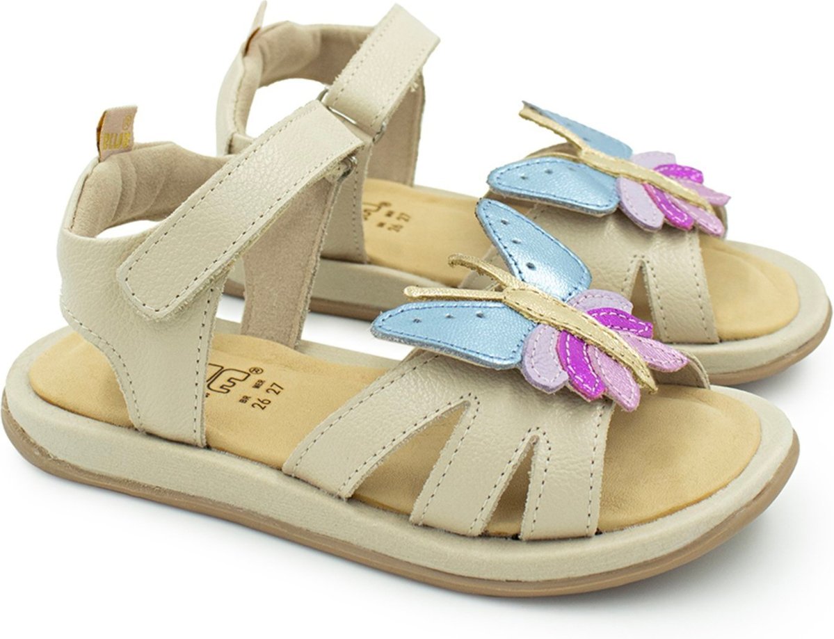 Infantil - Sandalia Menina Blue Safira Couro Gelo