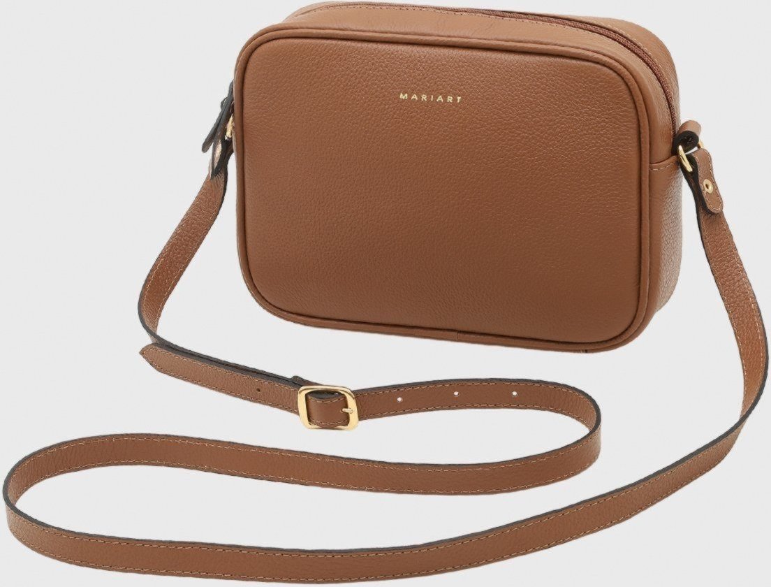 Bolsa Transversal Couro Mariart Jeri Camel
