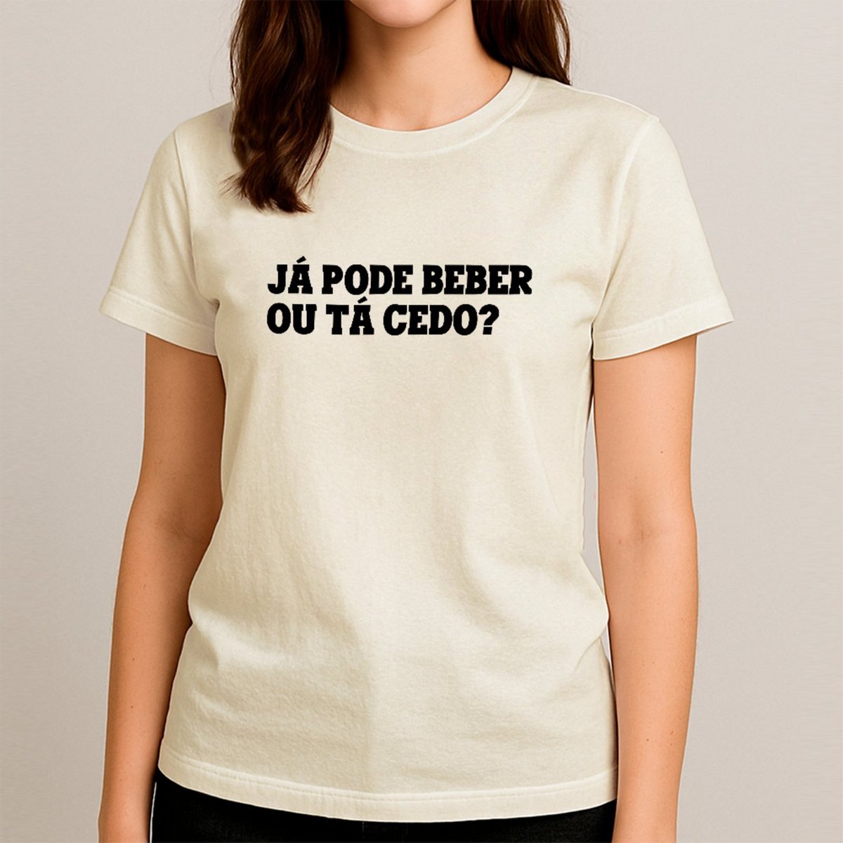 Imagem principal Camiseta Ousy Básica Ja Pode r Meme De Carnaval Unissex Off White off-white white ousy off-white white