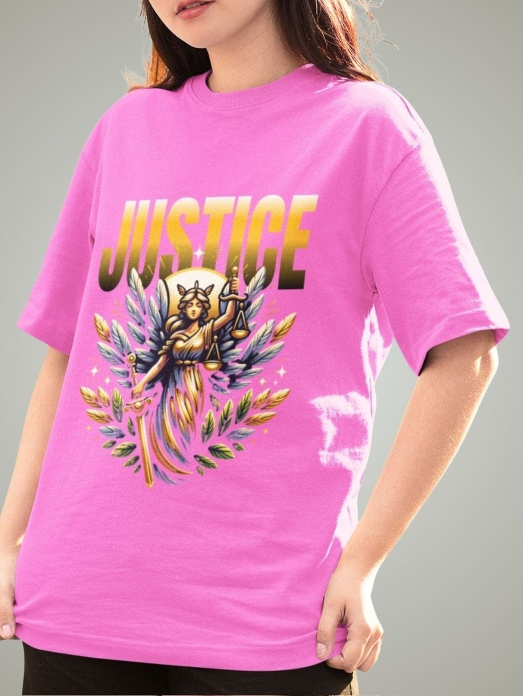 Imagem principal Camiseta Feminina GuGi Justiça Direito branco branco