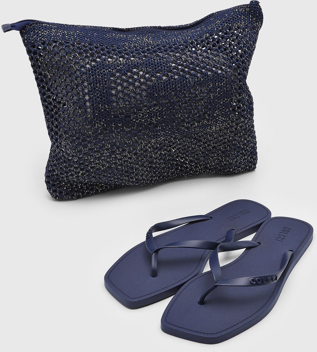 Chinelo Dedo Feminino Colcci Kit com Nécessaire