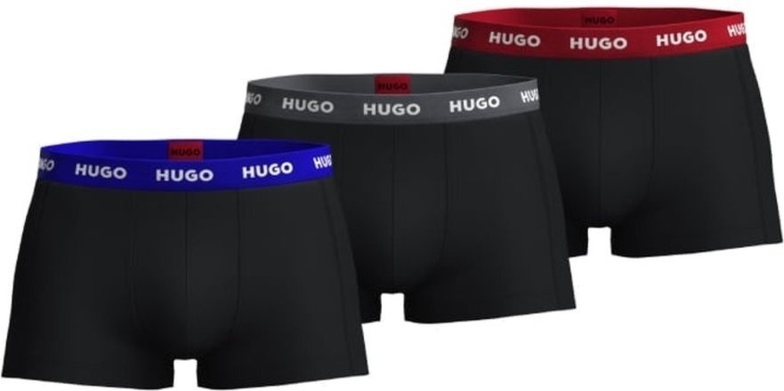 Imagem principal Pack De Três Cuecas Em Algodão Elástico Com Logo HUGO multicolorido HUGO multicolorido