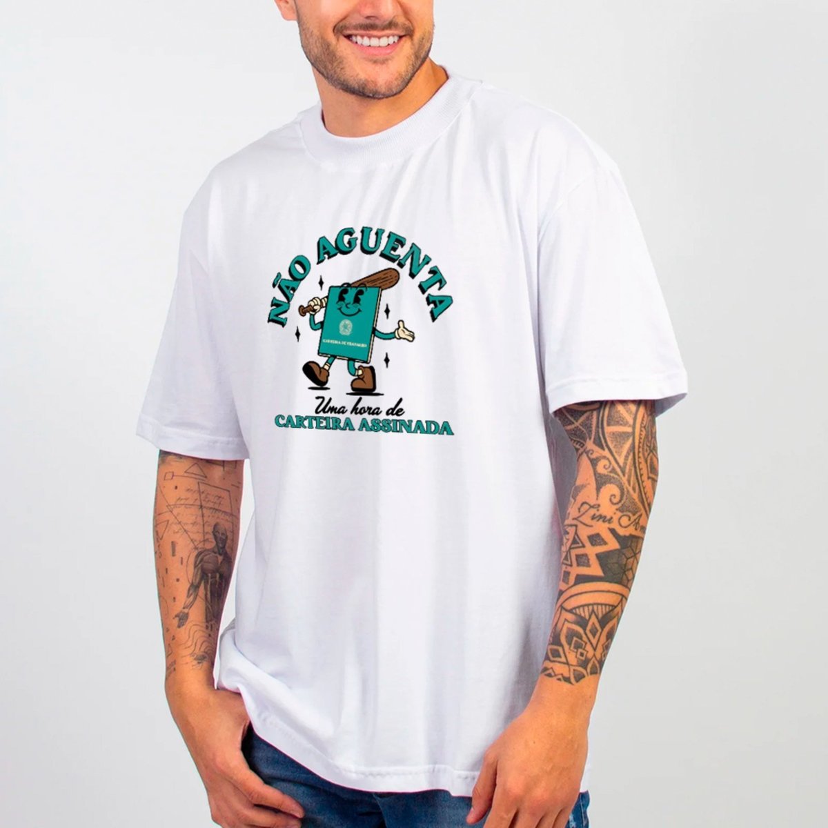 Imagem principal Camiseta Ousy Básica Carteira de Trabalho Meme Unissex rosa ousy rosa