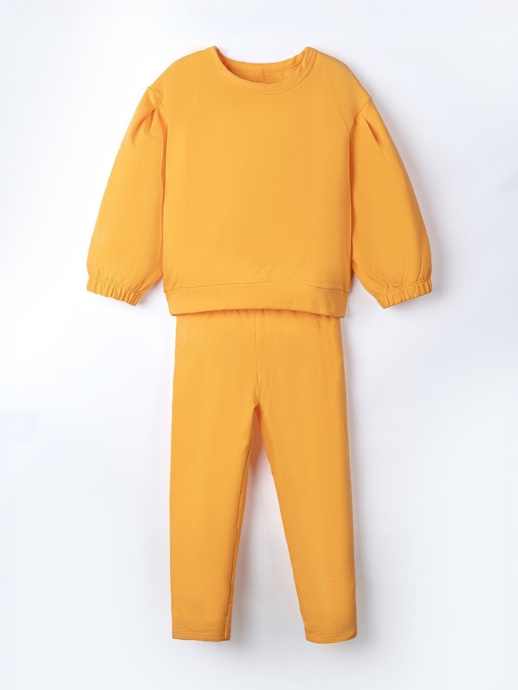Imagem principal Infantil - Conjunto Menina Camiseta Manga Longa e Calça Molecotton Gola Redonda Amber Tangerina laranja laranja