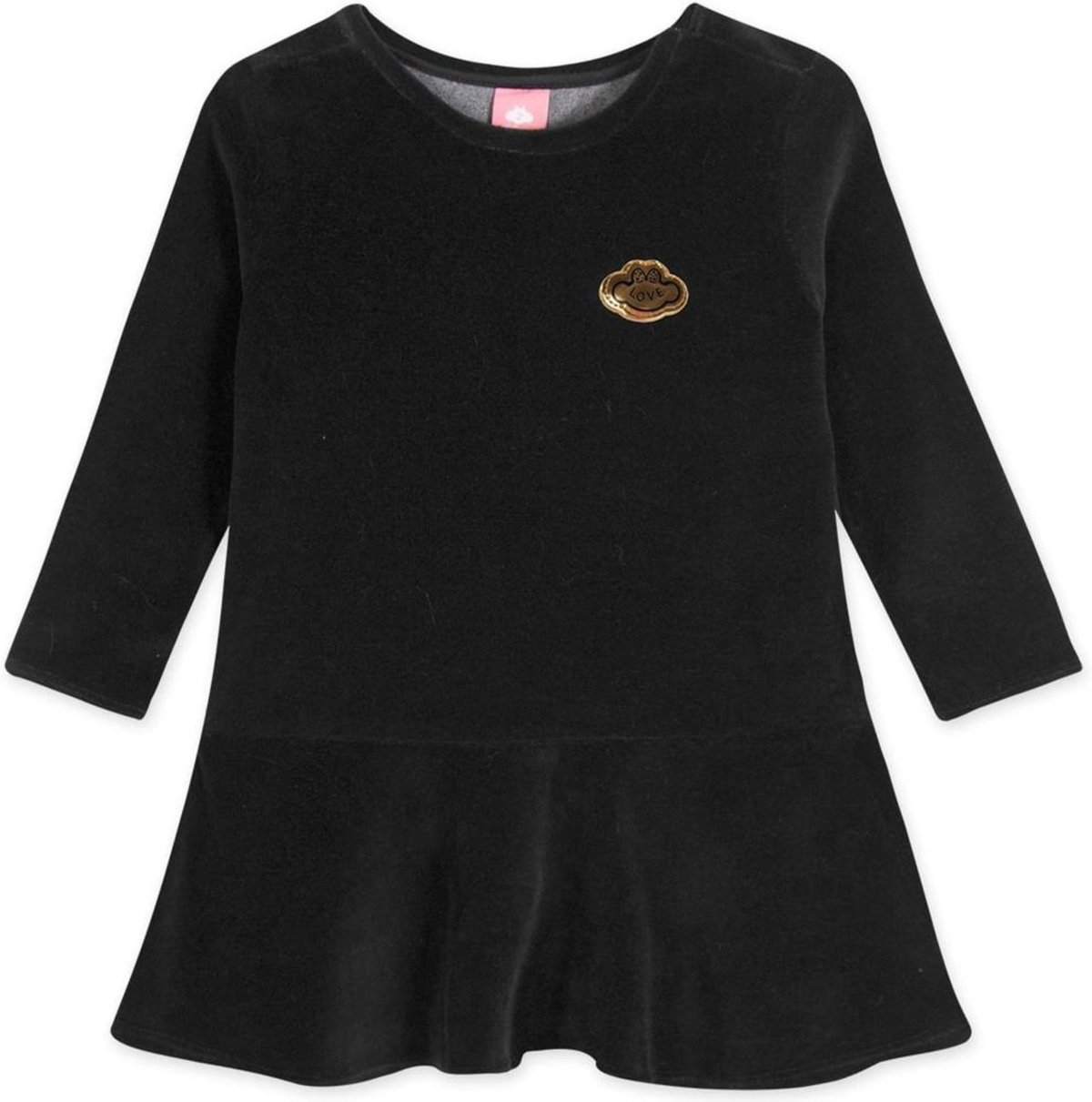 Infantil - Vestido Manga Longa Aveludado Feminino Lilica