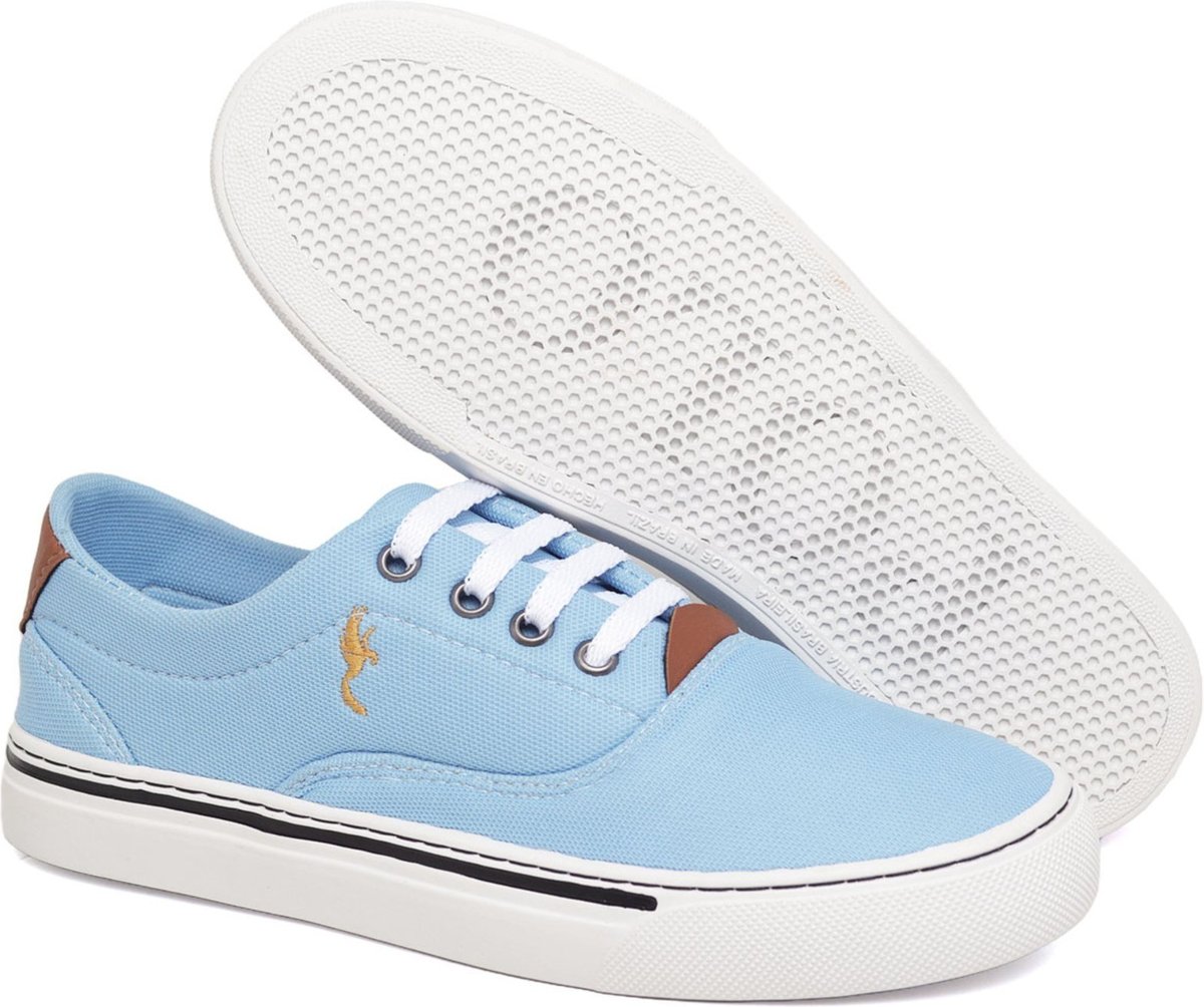 Tênis Feminino Casual Estiloso Versátil Polo Blu Azul do 33 ao