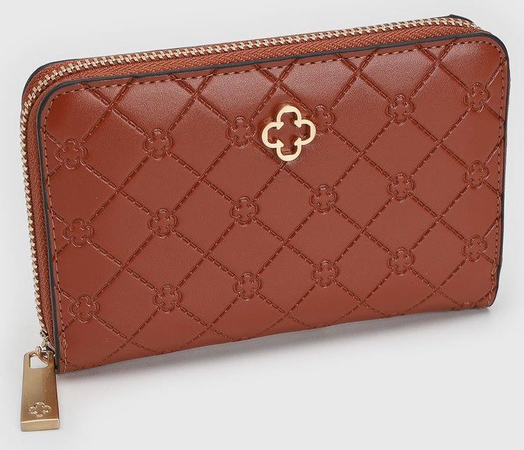 Carteira Feminina Capodarte Matelassê Caramelo