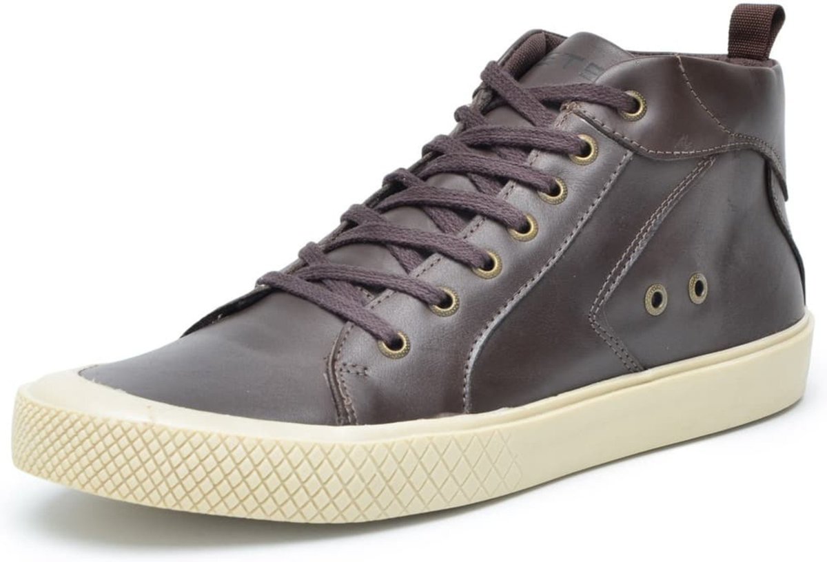 Tenis Casual Masculino Cano Alto de Couro Clube do Sapato de Franca DF Urban