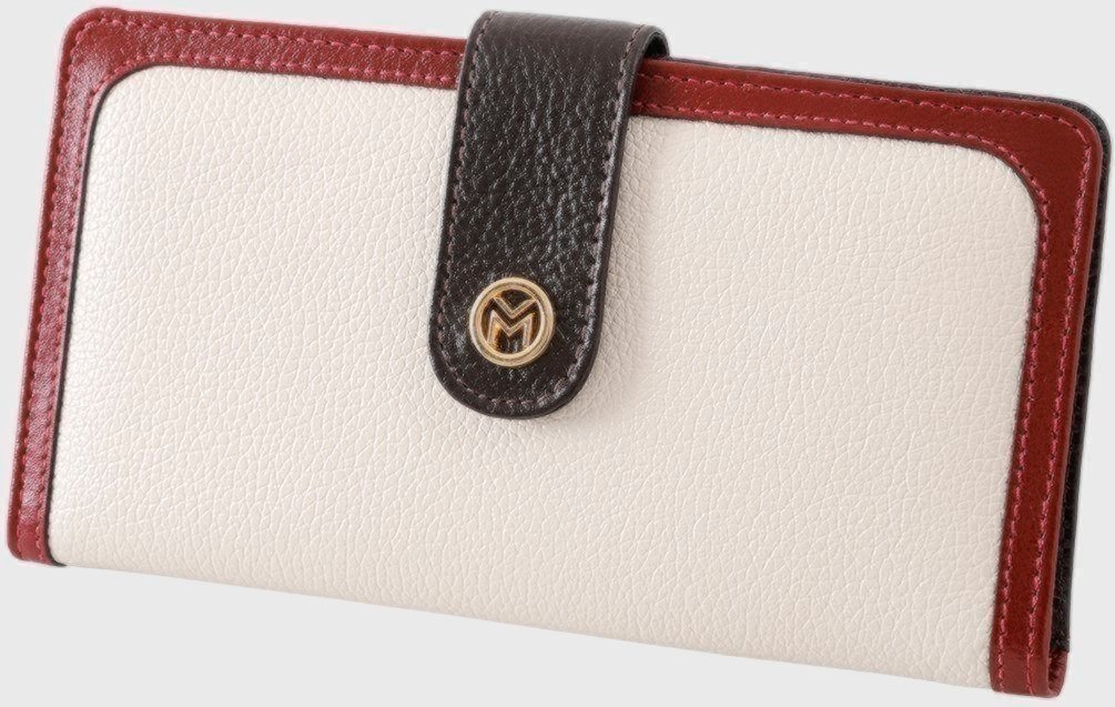 Imagem principal Carteira Couro Mariart 100FMRT Off White e Vermelho off-white/vermelho white Mariart off-white/vermelho white
