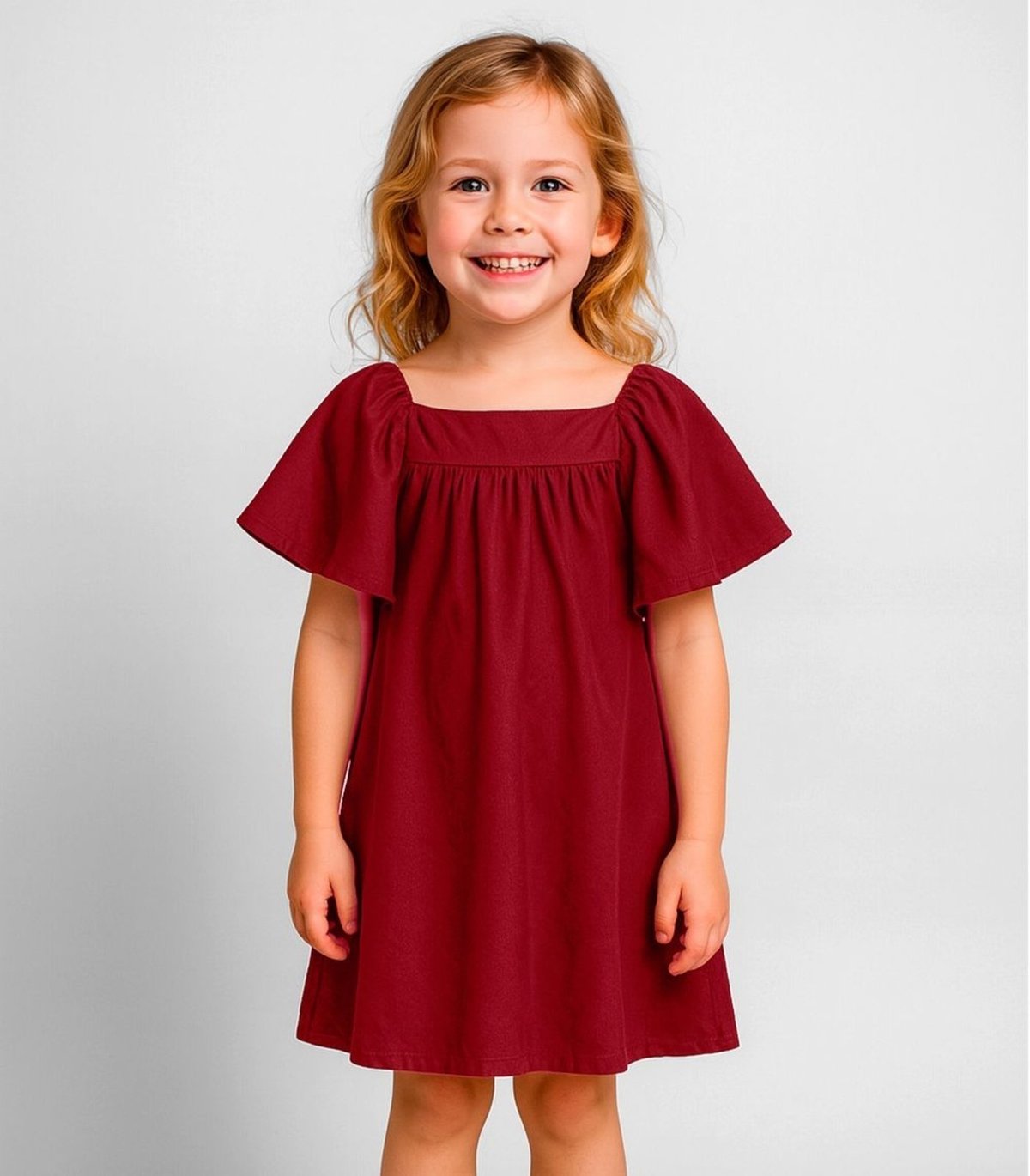 Infantil - Vestido em Viscose Infinita Cor