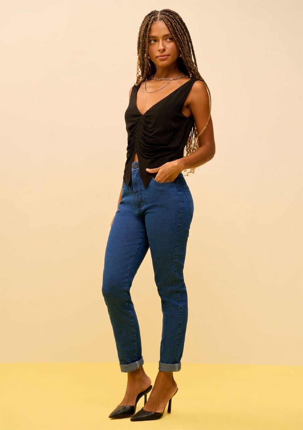 Imagem principal Calça Zinco Skinny Alta preto Zinco preto