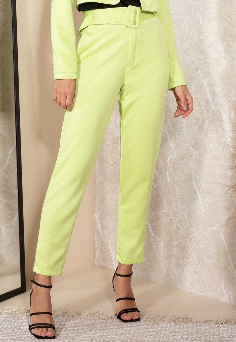 Calça Em Malha Encorpada