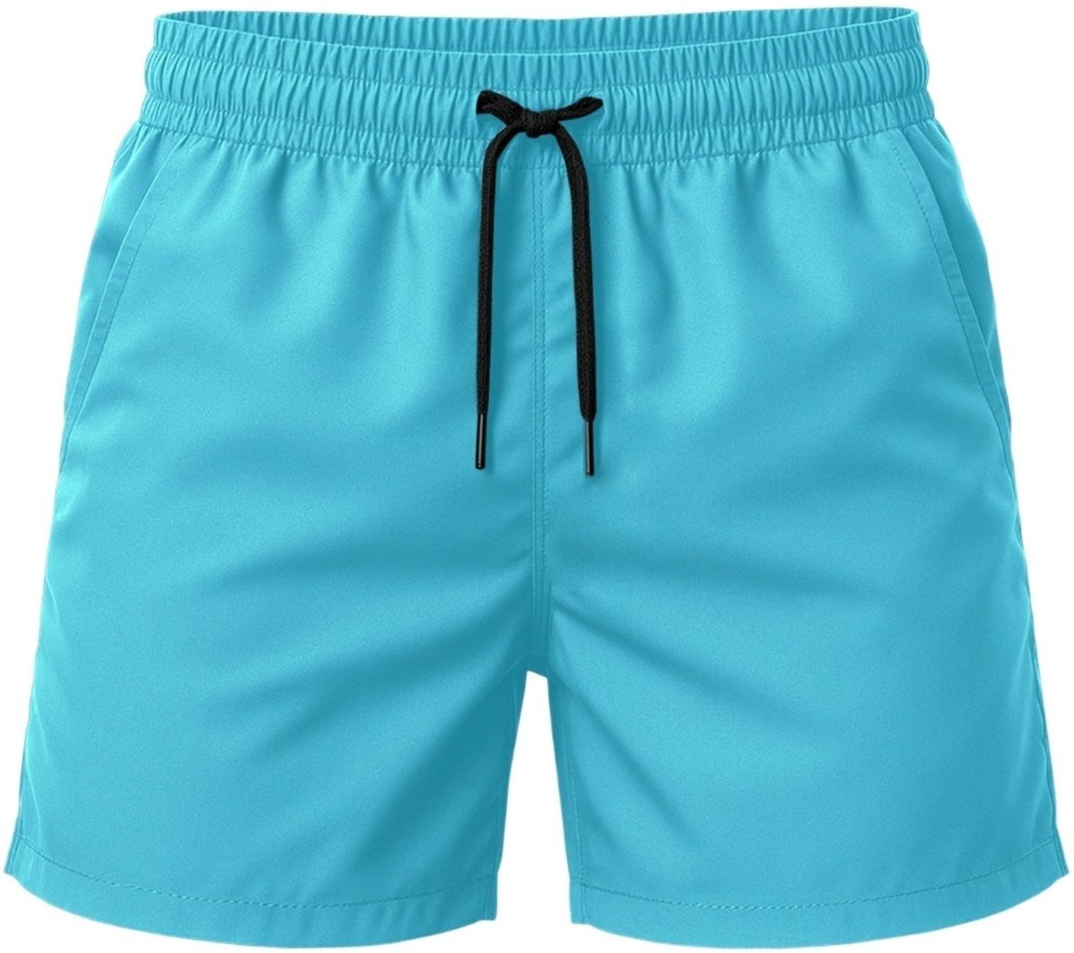 Imagem principal Short Tactel Leve Relaxado Moda Praia Liso Bermuda Masculina azul Relaxado azul