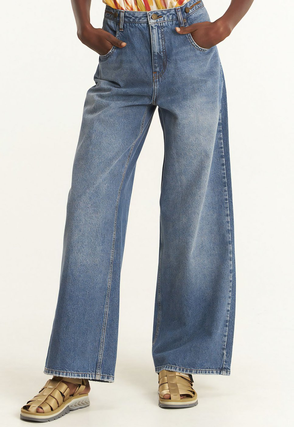Calça Jeans Cantão Barrel Oversized