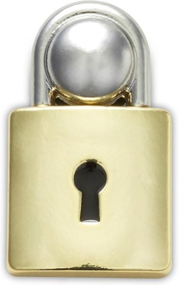 Infantil - Jibbitz™ Cadeado Dourado