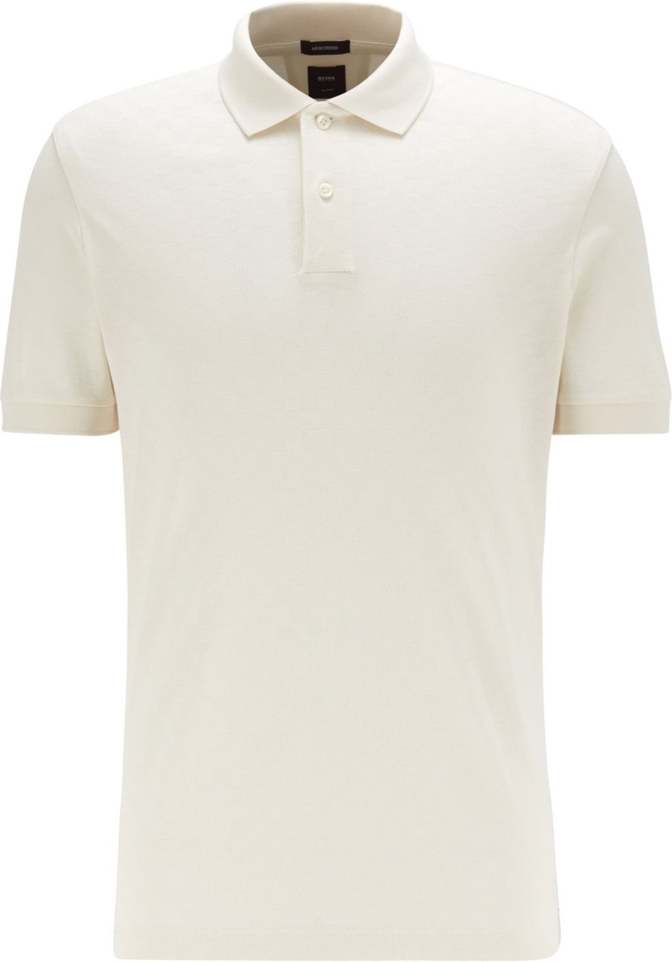 Imagem principal Camisa Polo Regular Fit Em Algodão Estruturado Mercerizado branco branco