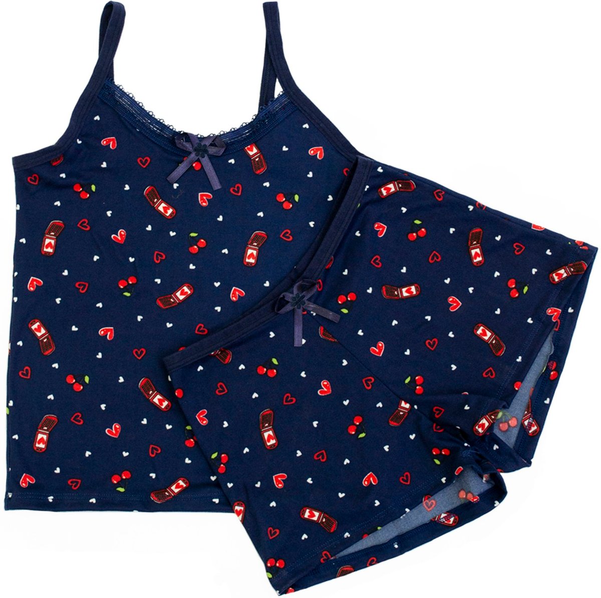 Imagem principal Infantil - Camisetes Gabi Lingerie Infantis Tecido Suede Leve Confortável Modelagem Perfeita Estampas Lindas Marinho azul/azul marinho azul Gabi Lingerie azul/azul marinho azul