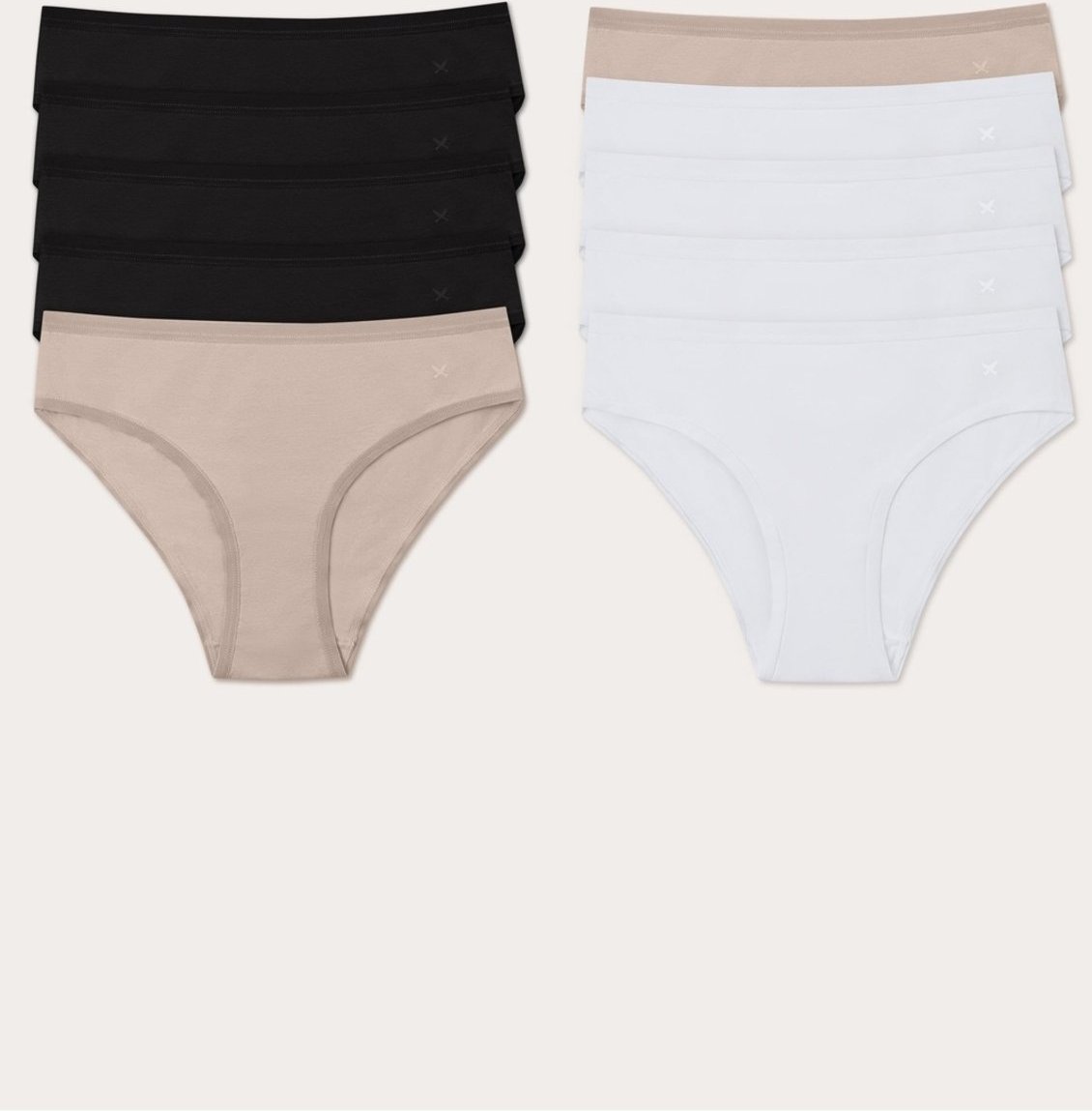 Imagem principal Kit Com 10 Calcinhas Básicas Biquíni Em Algodão Com Elastano Hering HERING INTIMATES nude HERING INTIMATES nude