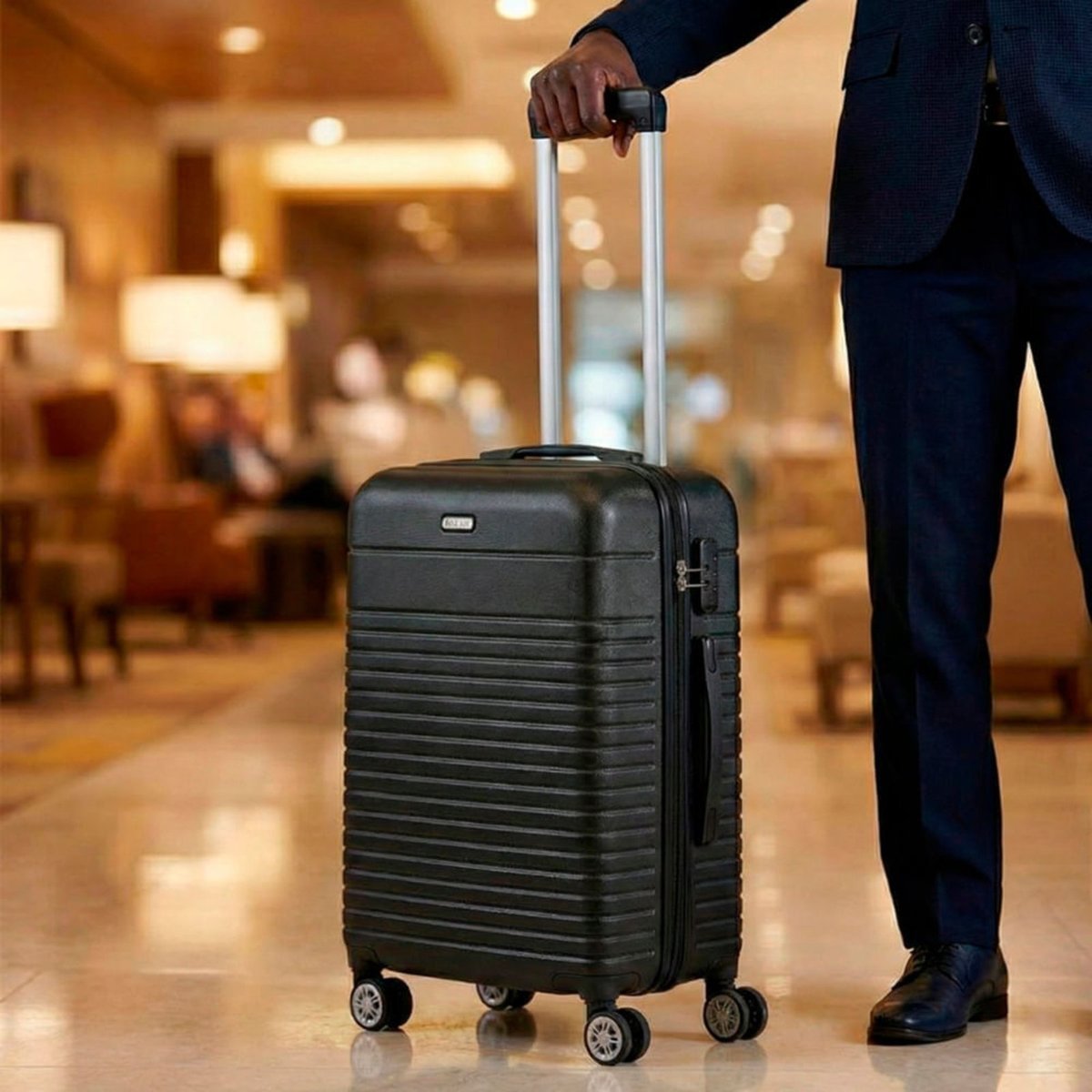 Imagem principal Mala Tonin Gaia Rígida Bordo Pequena preto Tonin preto