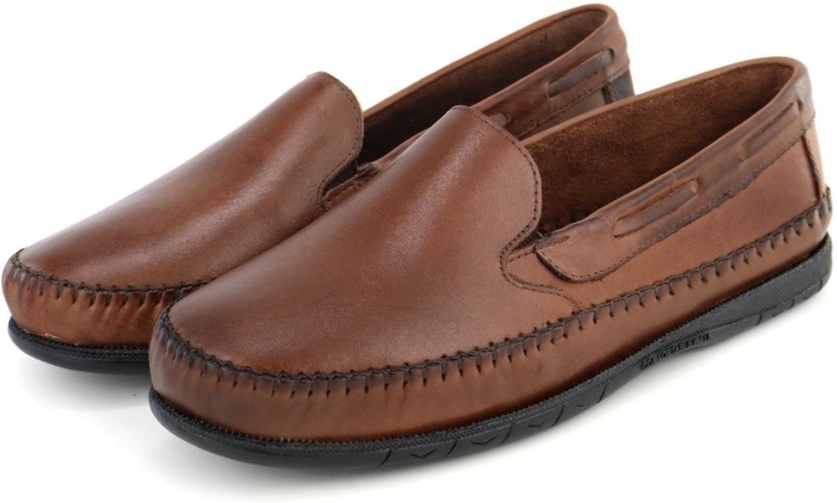 Imagem principal Sapatilha Masculina em Couro Confortavel Conhque Bia Ramos marrom Bia Ramos marrom