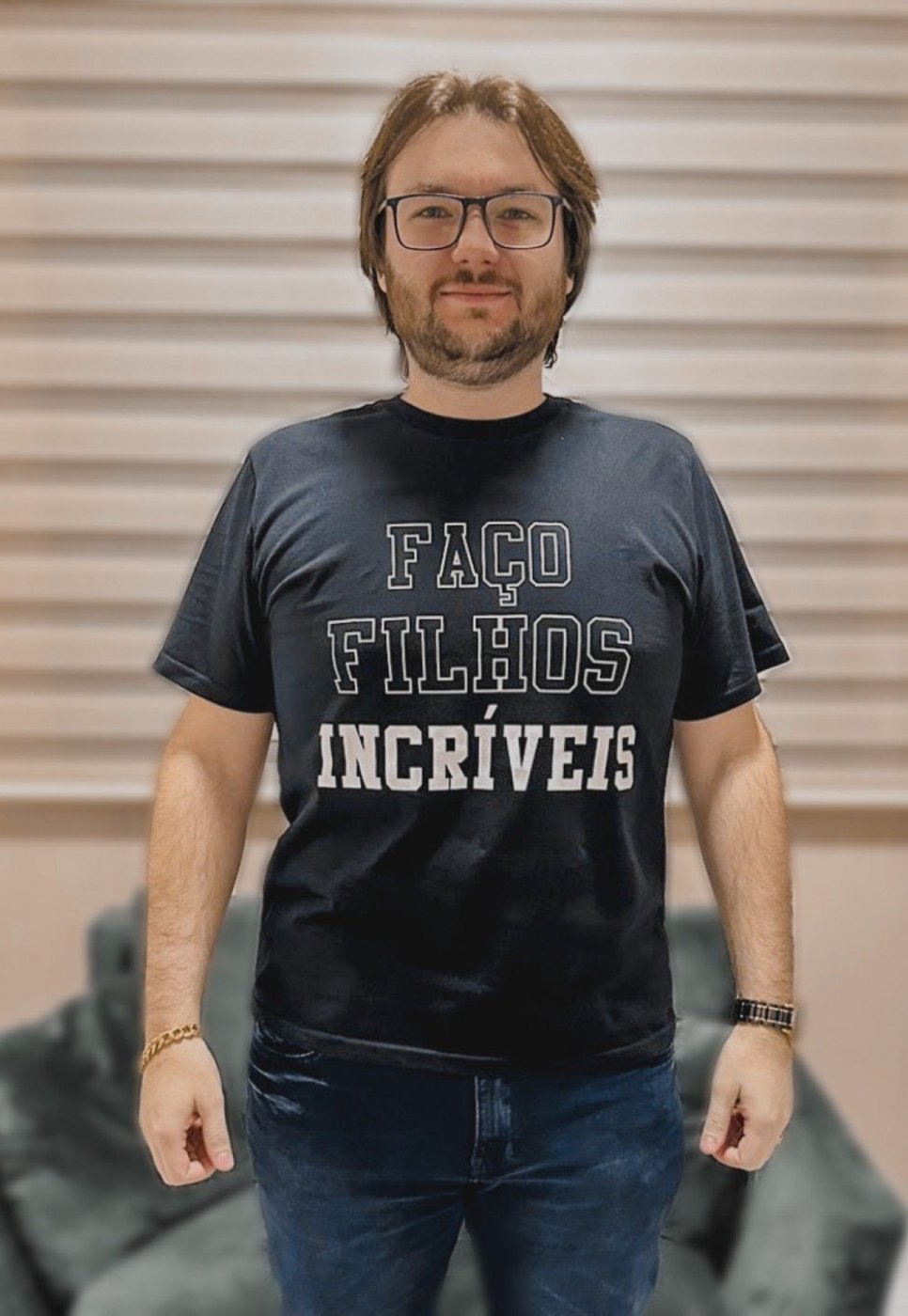 Imagem principal Infantil - Camiseta Platinum Adulto Faço Filhos Incríveis Preta PLATINUM KIDS preto PLATINUM KIDS preto