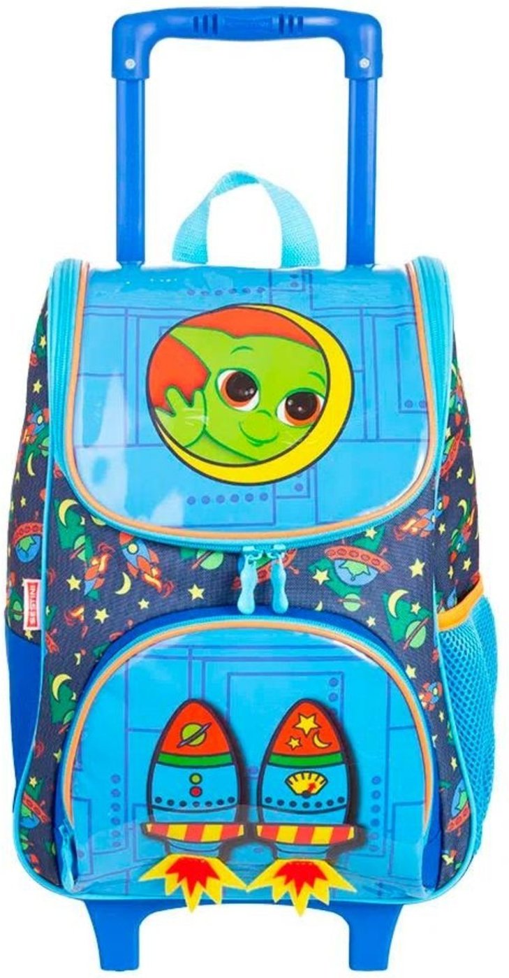 Imagem principal Infantil - Mochila Sestini Com Rodinhas Média Y Alien 16 Litros Azul incolor azul Sestini incolor azul