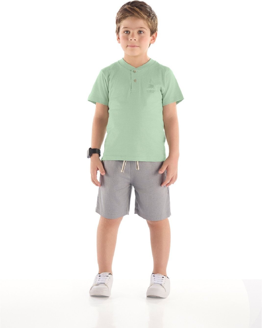 Imagem principal Infantil - Conjunto Camiseta e Bermuda Quimby amarelo Quimby amarelo