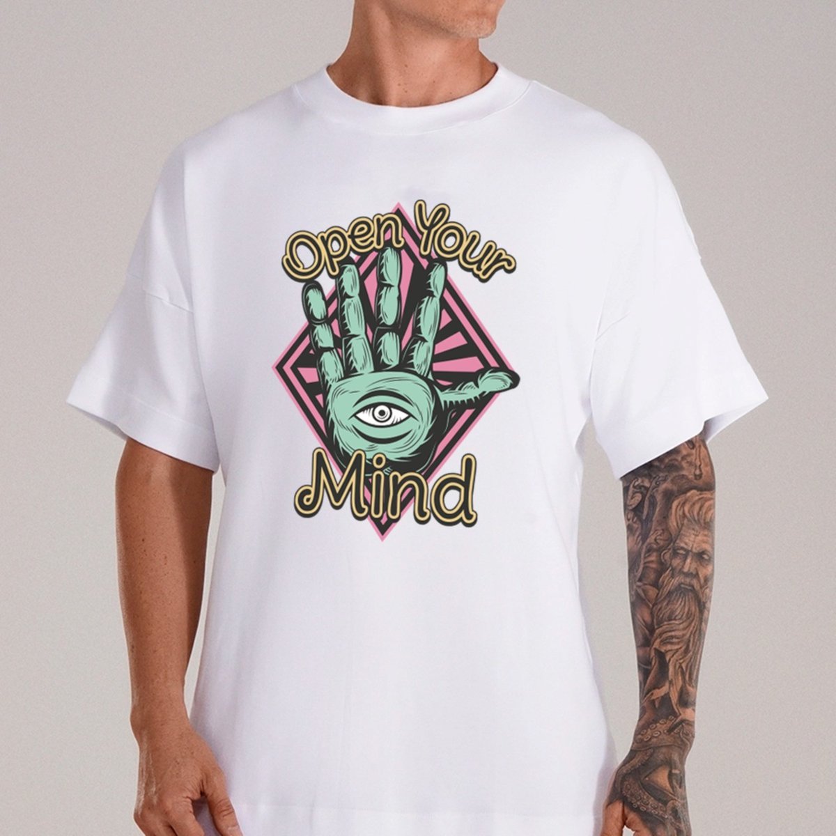 Imagem principal Camiseta Ousy Open Your Mind Oversized Unissex marrom ousy marrom