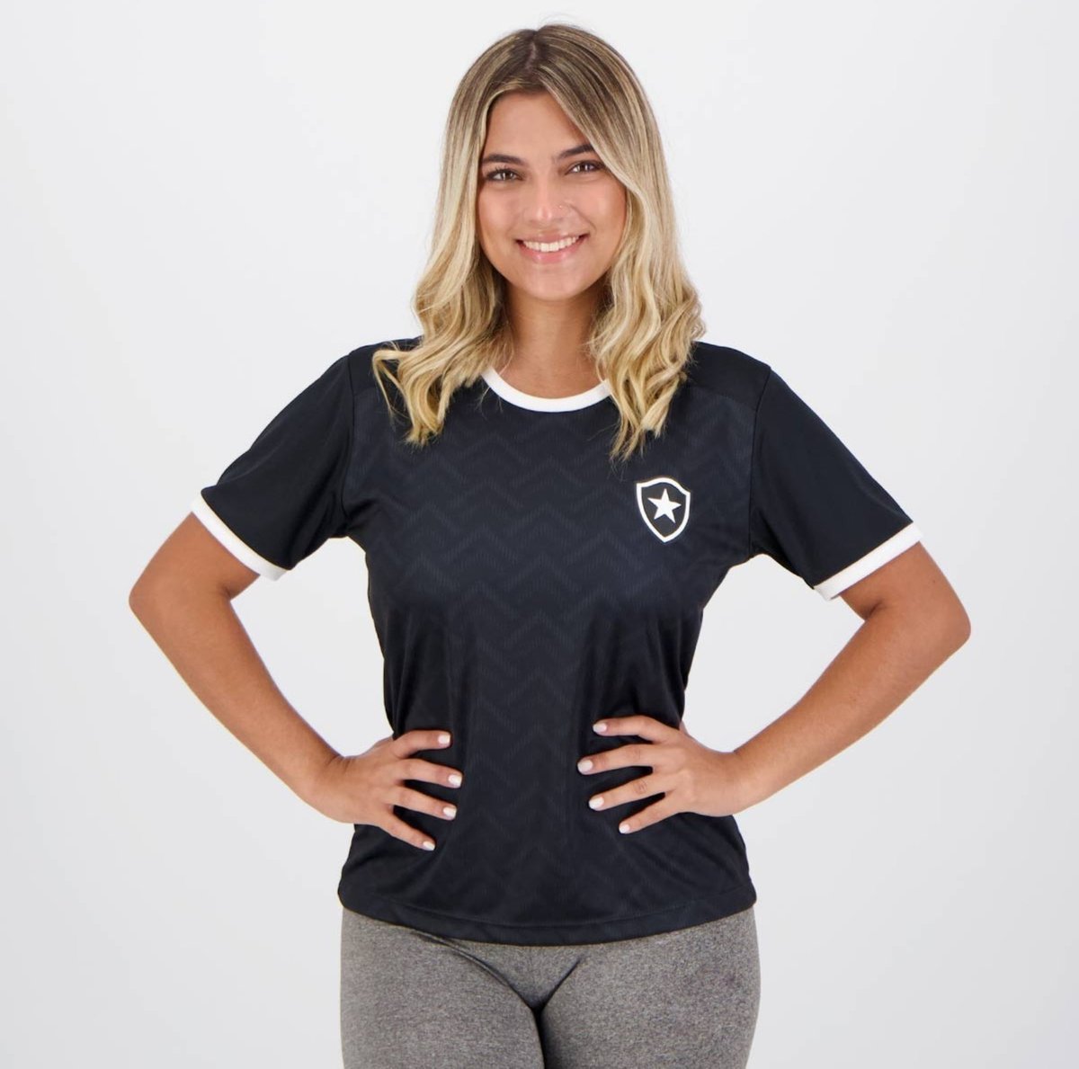 Camisa Botafogo Chalkboard Feminina Preta
