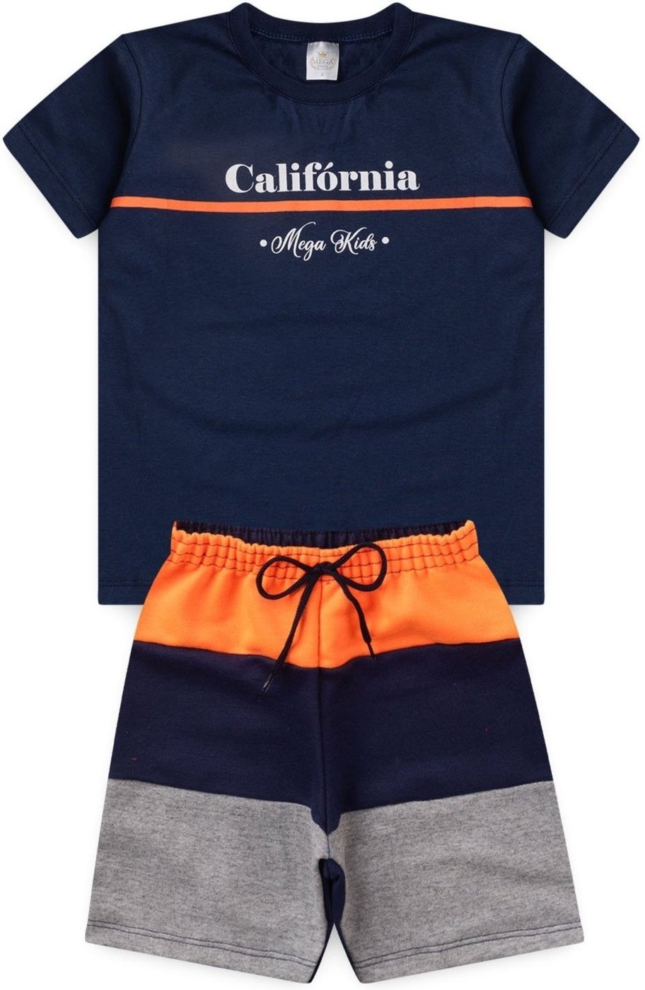 Imagem principal Infantil - Conjunto Verão Masculino California Mega - Marinho Mega Kids unico Mega Kids unico
