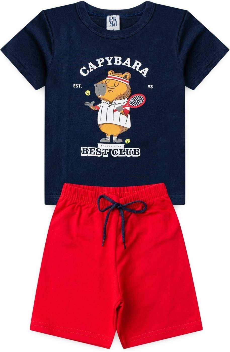 Imagem principal Infantil - Conjunto Platinum Capivara Tenista PLATINUM KIDS azul marinho PLATINUM KIDS azul marinho