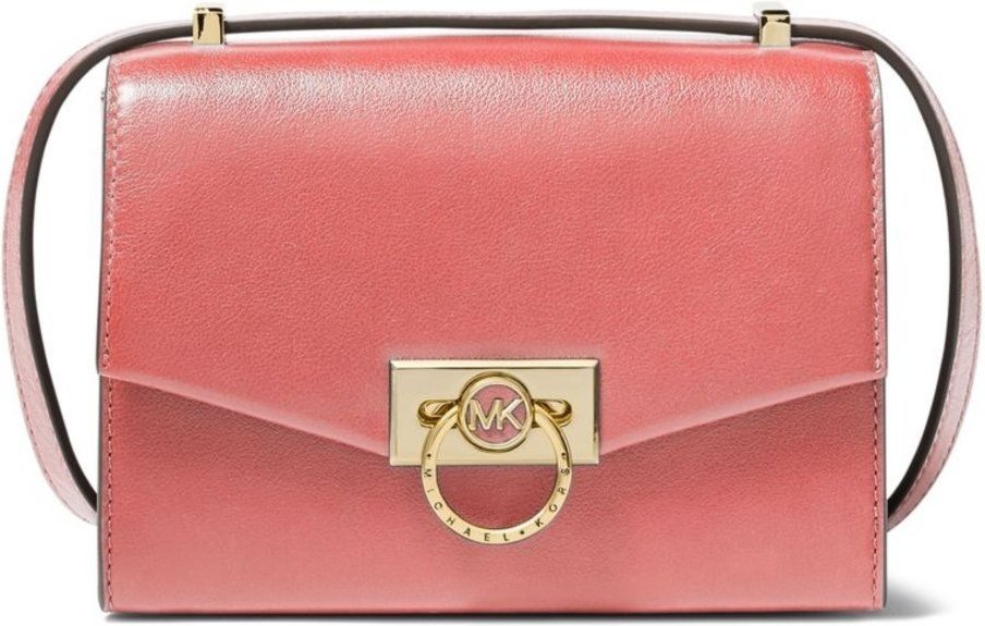 Bolsa Transversal Hendrix Pequena De Couro 32F0g1hc0l644