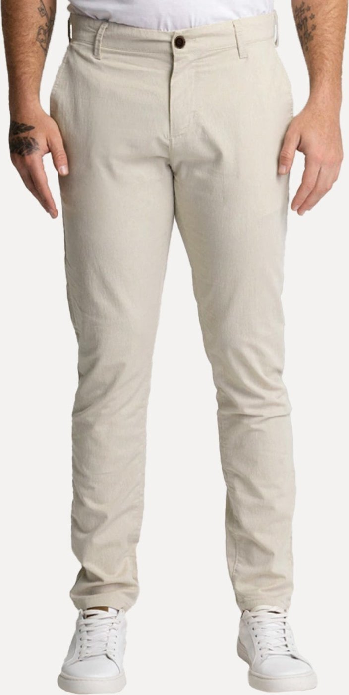Imagem principal Calça King & Joe Sarja Masculina Slim Areia bege King & Joe bege