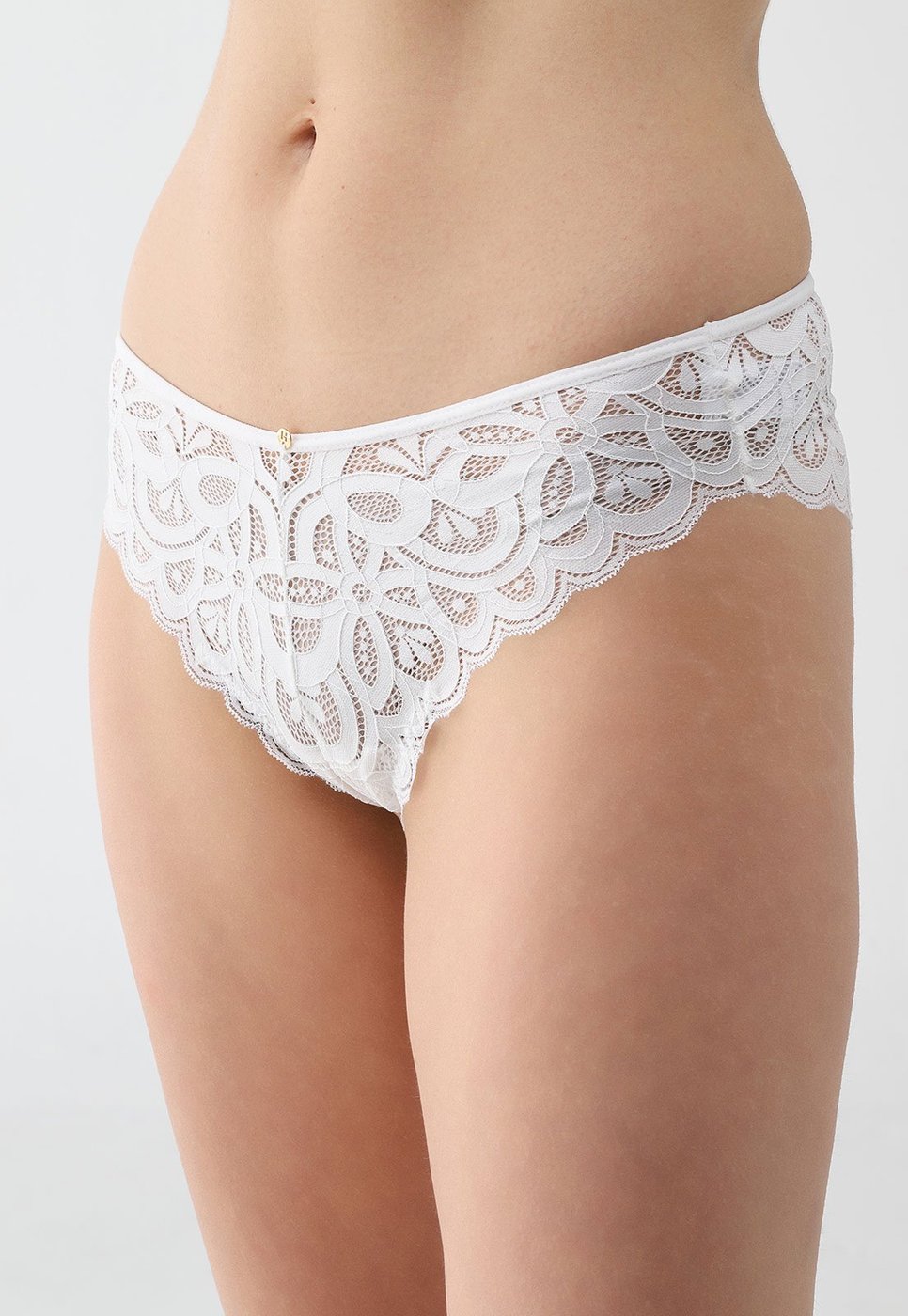 Imagem principal Calcinha Tanga Hope Renda Brasileira Branca branco Hope branco