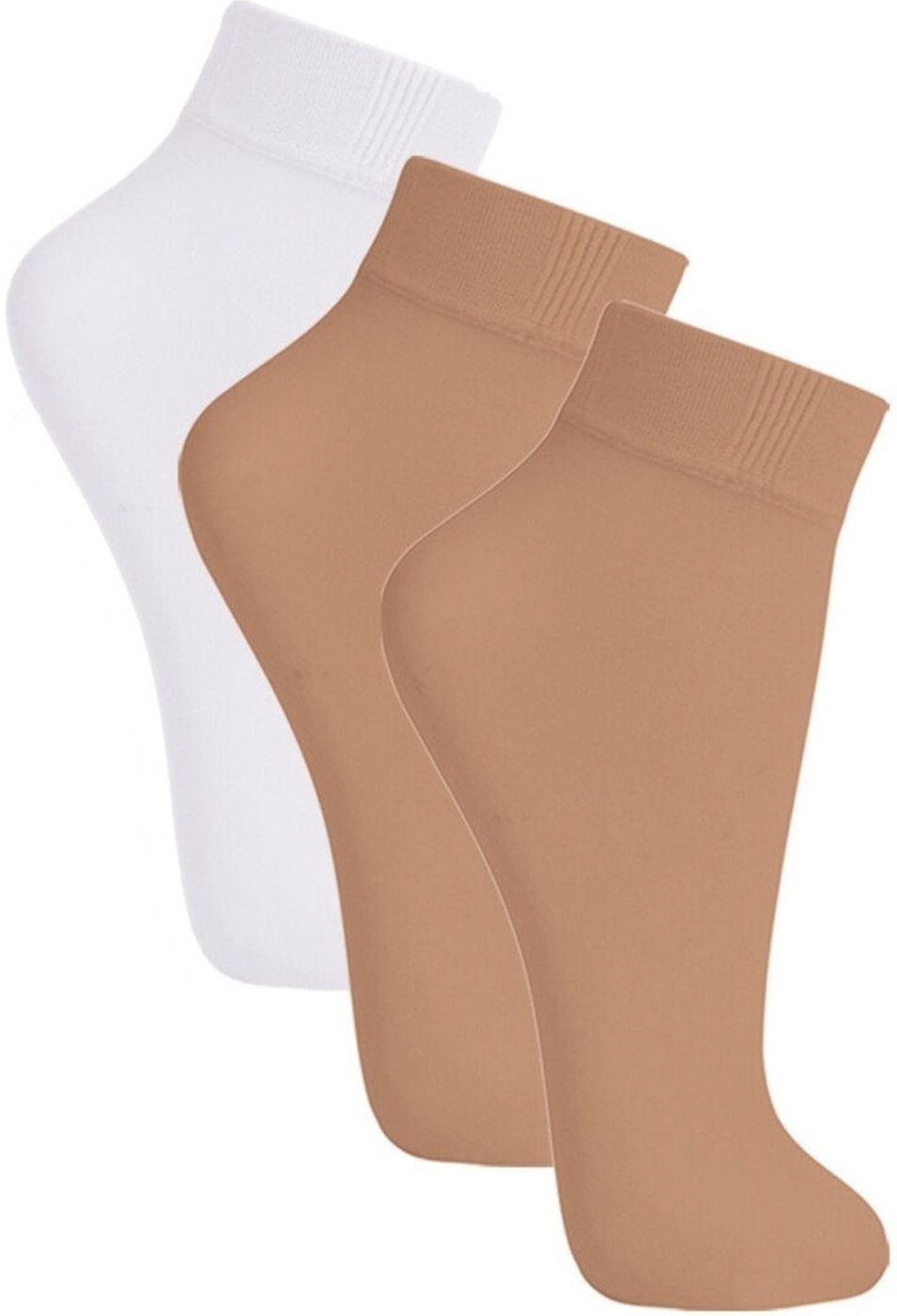 Kit com 3 Meias Soquete Fio 20 Loba