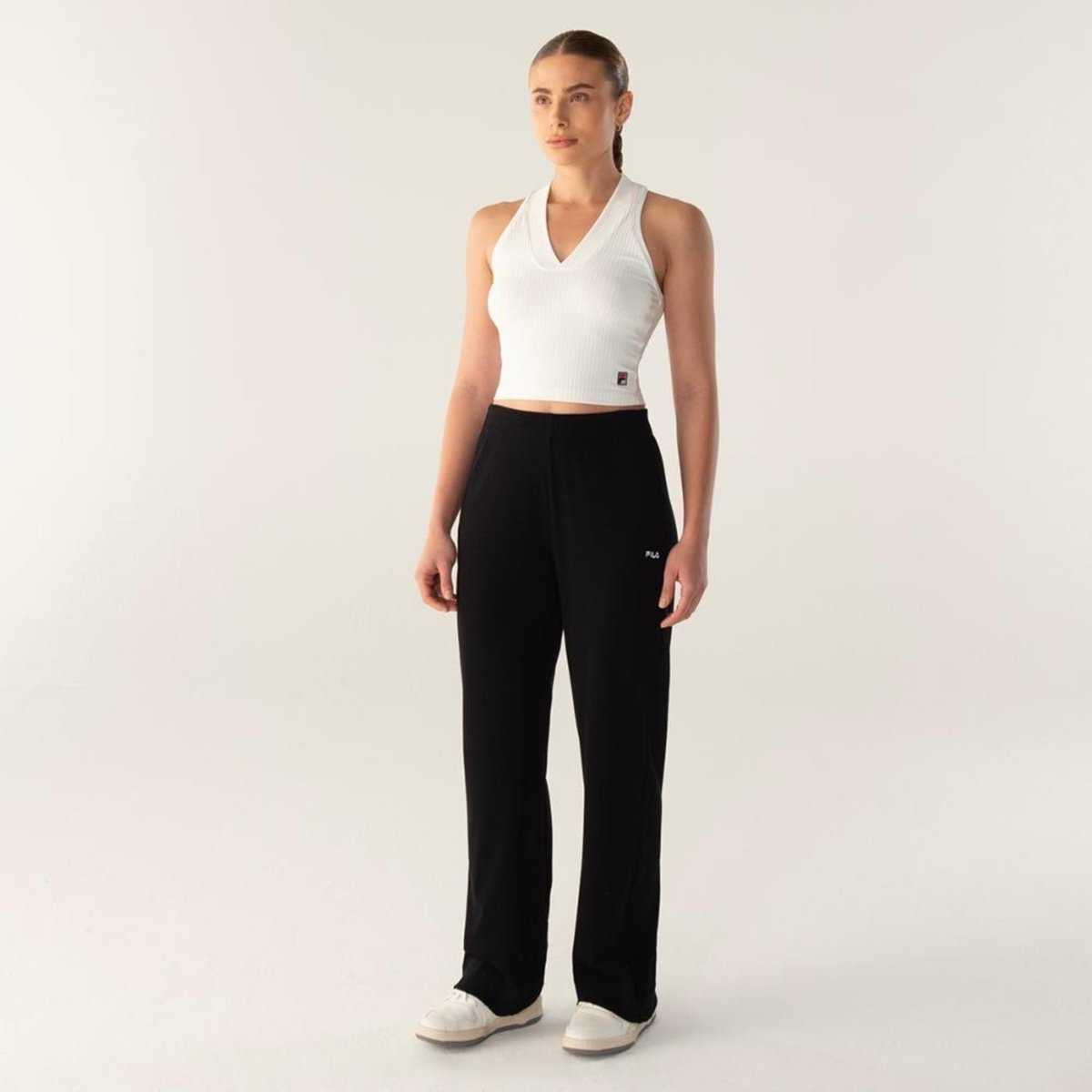 Calça Fila Wide Essentials Rib Feminina