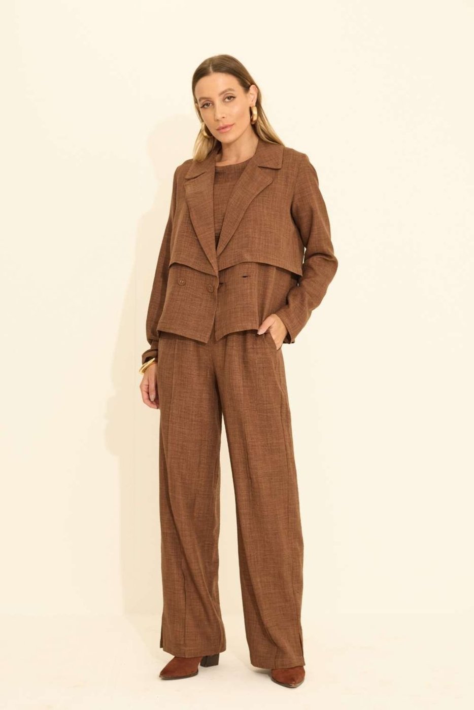 Imagem principal Casaco Vanibele Trench Coat marrom Vanibele marrom