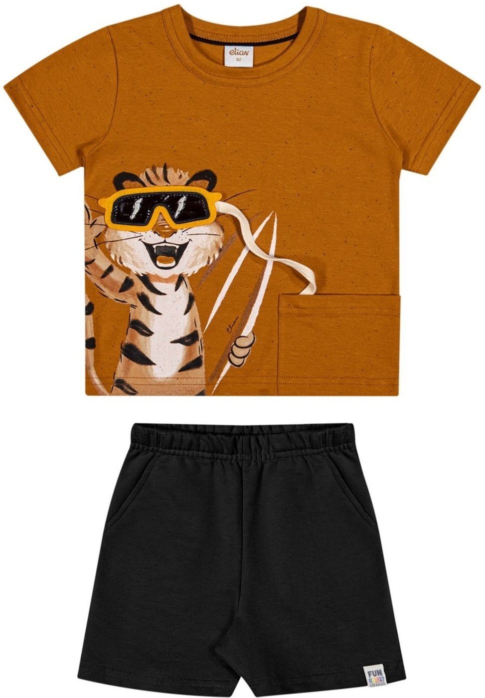 Imagem principal Infantil - Conjunto Menino Tigre Interativo Elian verde Elian verde