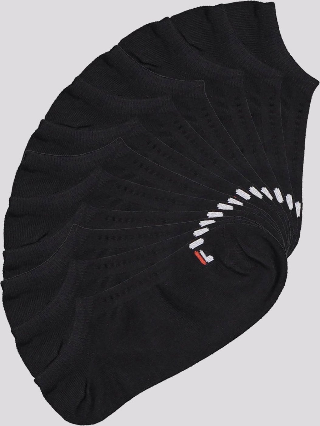 Kit Meia 12 Pares Fila Cano Curto Lisa Preto